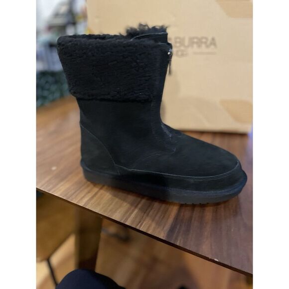 Koolaburra‎ by UGG Faux Fur Short Boots Lytta Black - Picture 2 of 8